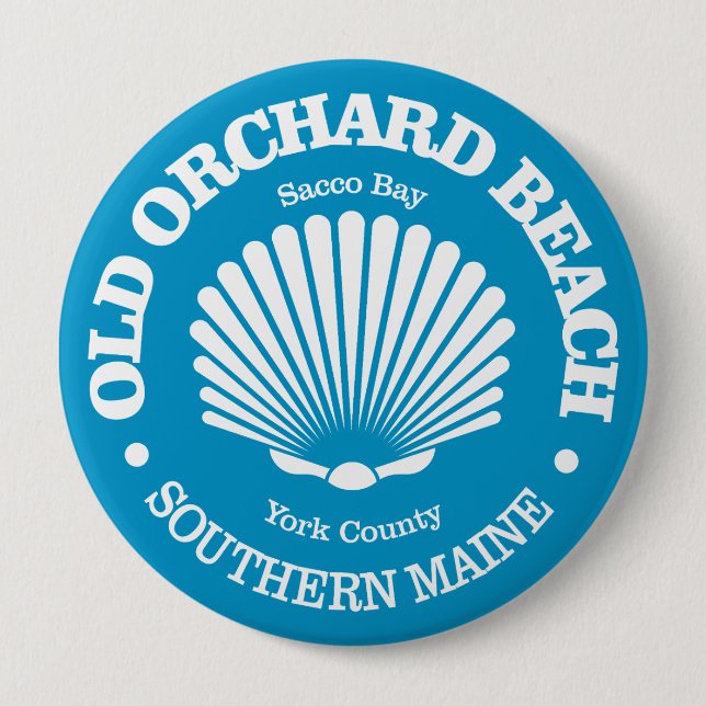 Macaron Rond 10 Cm Old Orchard Beach (coquillage) (Devant)