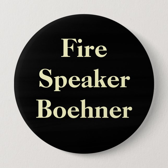 Macaron Rond 10 Cm Orateur Boehner du feu (Devant)