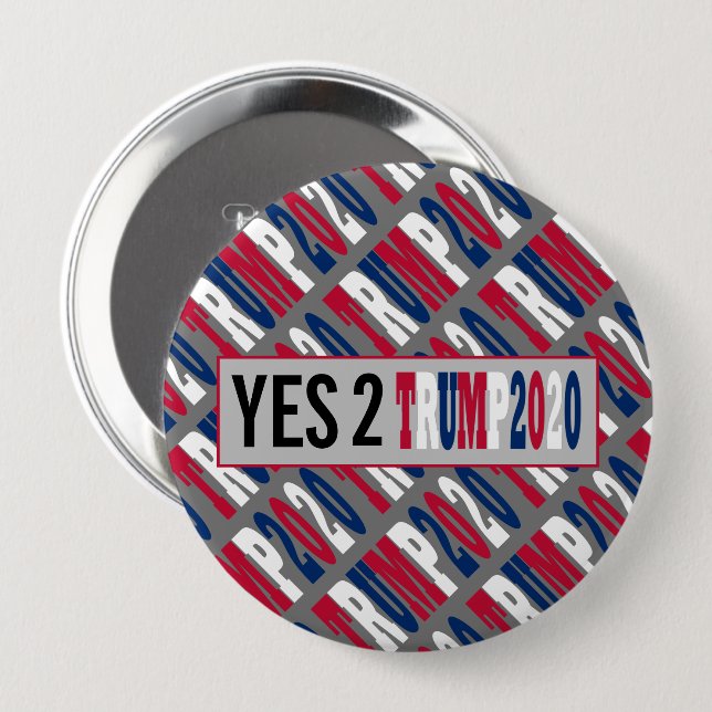 Macaron Rond 10 Cm Oui 2 Élections présidentielles américaines de Tru (Devant & derrière)