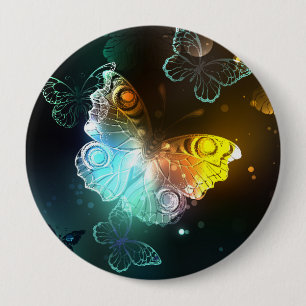Macaron Rond 10 Cm Papillon lumineux et papillons de nuit