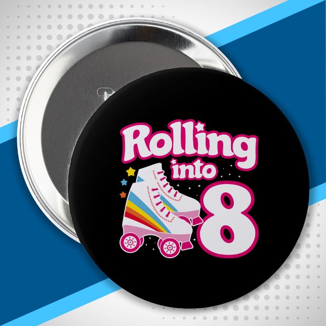 Macaron Rond 10 Cm Patinage pour enfants - 8e anniversaire - Patinage (Créateur téléchargé)