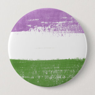Macaron Rond 10 Cm Peinture de fierté Queer