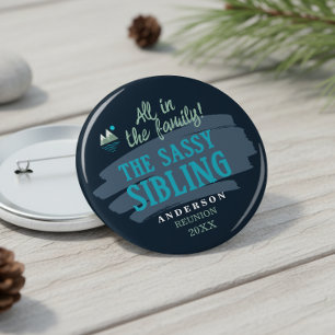Macaron Rond 10 Cm Personnages de famille honoraires Sibling Sassy ID