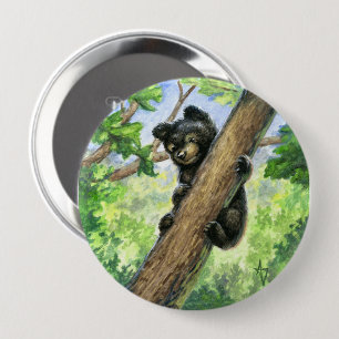 Macaron Rond 10 Cm Petit ours avec vue