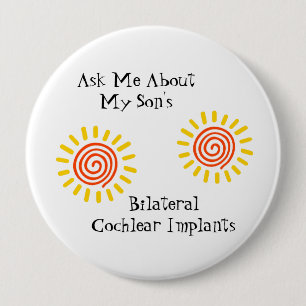 Macaron Rond 10 Cm Pin bilatéral de fils