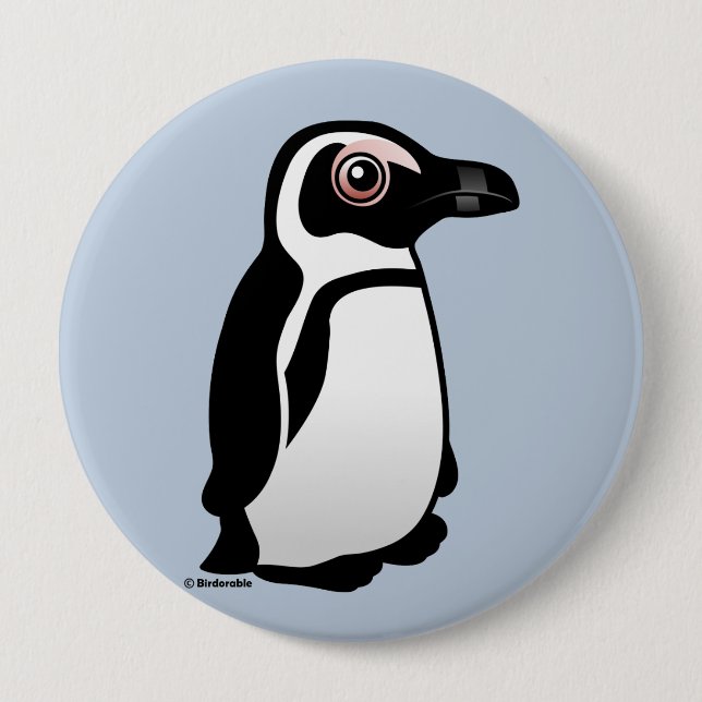 Macaron Rond 10 Cm Pingouin africain (Devant)