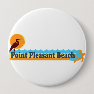 Macaron Rond 10 Cm Plage agréable de point