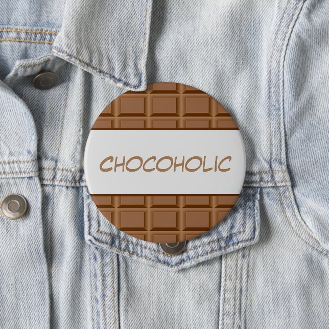Macaron Rond 10 Cm Plaque chocolat chocolat chocolat chocoholique (En situation)