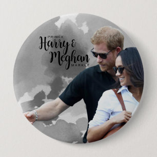 Macaron Rond 10 Cm Prince Harry & Meghan Markle