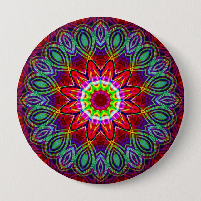 Macaron Rond 10 Cm PSYCR8 ENTOURE le bouton #01 (Devant)