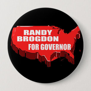 MACARON ROND 10 CM RANDY BROGDON POUR LE GOUVERNEUR