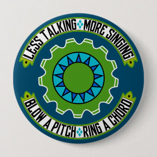 Macaron Rond 10 Cm Répétition de la tuyauterie de Pitch Barbershop