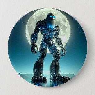 Macaron Rond 10 Cm Robot Sasquatch