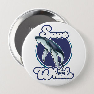 Macaron Rond 10 Cm Sauver la baleine