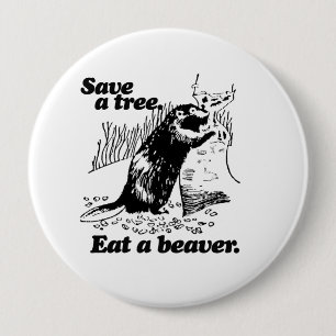 MACARON ROND 10 CM SAUVEZ UN ARBRE - .PNG