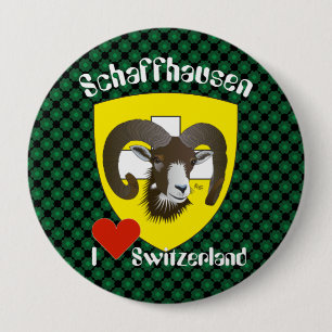 Macaron Rond 10 Cm Schaffhouse - Suisse - Suisse - Svizzera Buttons