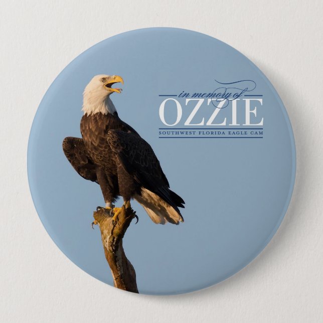 Macaron Rond 10 Cm Se rappeler le bouton d'Ozzie (Devant)