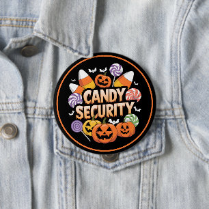 Macaron Rond 10 Cm Sécurité de Halloween Candy