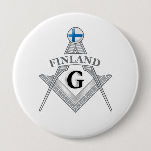 Macaron Rond 10 Cm Signe de franc-maçonnerie finlandais