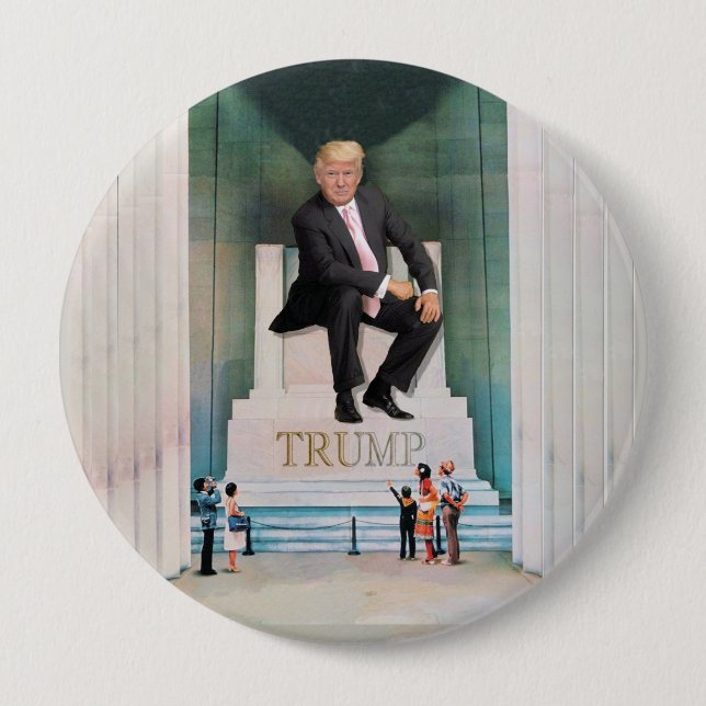 Macaron Rond 10 Cm Son Trumpness royal (Devant)