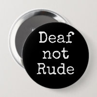 Sourde pas Rude Bold Black and White Alert
