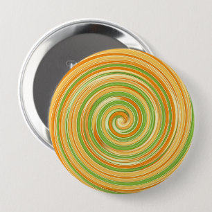 Macaron Rond 10 Cm Spirale de couleurs d'agrumes amusantes