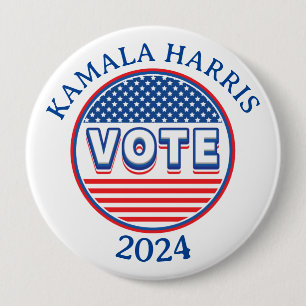 Macaron Rond 10 Cm Stars and Stripes Vote USA - Election