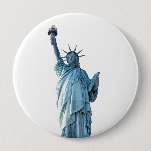 Macaron Rond 10 Cm Statue de la liberté (Devant)