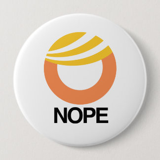 Macaron Rond 10 Cm SYMBOLE D'ATOUT - NOPE -- Conception d'Anti-Atout