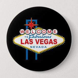 Macaron Rond 10 Cm SYMBOLE DES MOTS D'ACCUEIL À Las Vegas