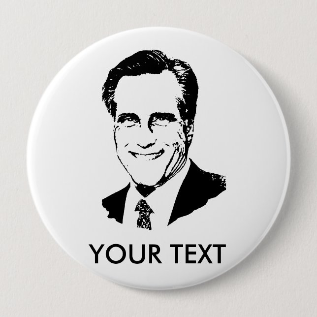 Macaron Rond 10 Cm T-shirts de Mitt Romney (Devant)