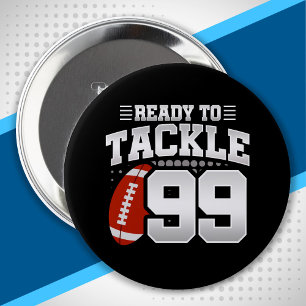 Macaron Rond 10 Cm Tackle 99e anniversaire 99 ans anniversaire des co