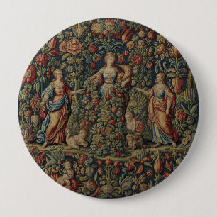Macaron Rond 10 Cm Tapisserie Abundia Bonne Fortune + Prospérité