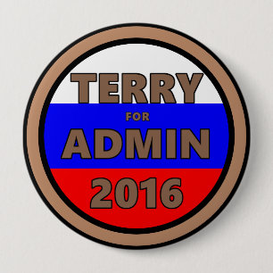 Macaron Rond 10 Cm Terry pour le bouton d'Admin 2016