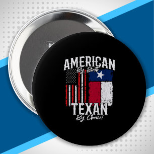 Macaron Rond 10 Cm Texas Pride - Texas State Flag - Drapeau américain