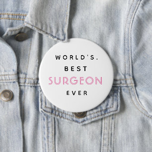 Macaron Rond 10 Cm Texte amusant   Meilleur chirurgien au monde   Cad