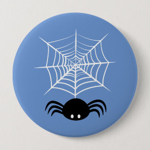 Macaron Rond 10 Cm Toile d'araignée Halloween