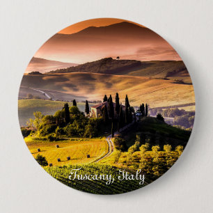 Macaron Rond 10 Cm Toscane, Italie - photographie de paysage