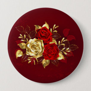 Macaron Rond 10 Cm Trois Roses de bijoux