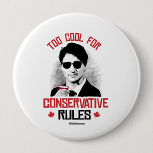 Macaron Rond 10 Cm Trudeau - trop cool pour des règles conservatrice
