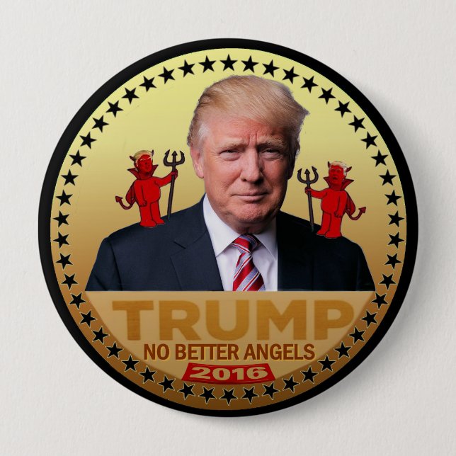 Macaron Rond 10 Cm Trump 2016 (Devant)