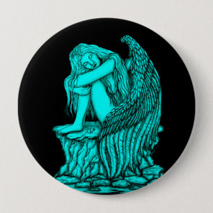 Macaron Rond 10 Cm Un ange endormi sur la pierre