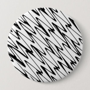 Macaron Rond 10 Cm Un art moderne Abstrait de ligne énergétique