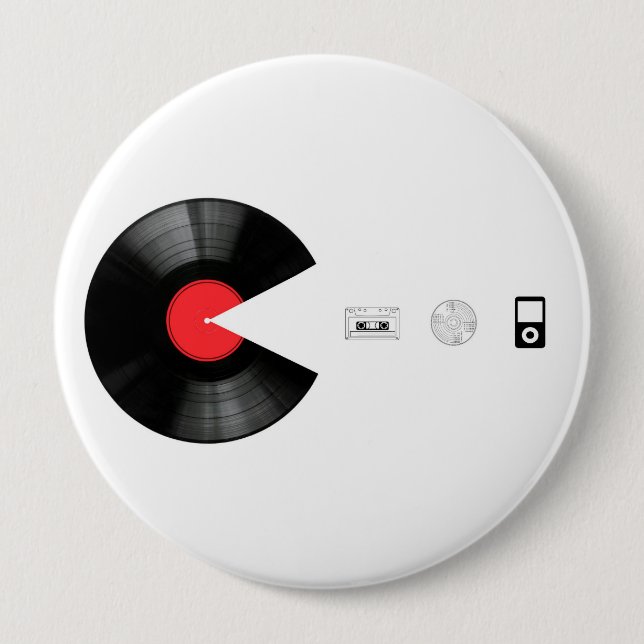 Macaron Rond 10 Cm VINYL VILLAIN manger TOUT (Devant)