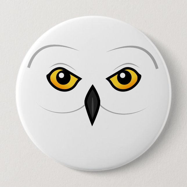 Macaron Rond 10 Cm Visage de hibou de Birdorable Milou (Devant)