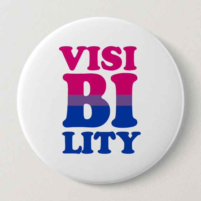 Macaron Rond 10 Cm Visibilité bisexuelle (Devant)