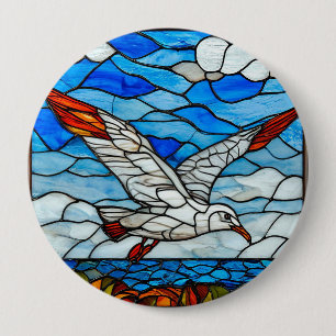 Macaron Rond 10 Cm Vitreaux de mouette