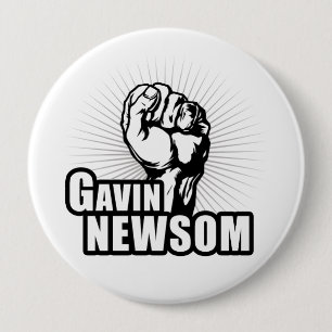 Macaron Rond 10 Cm Vote Gavin Newsom