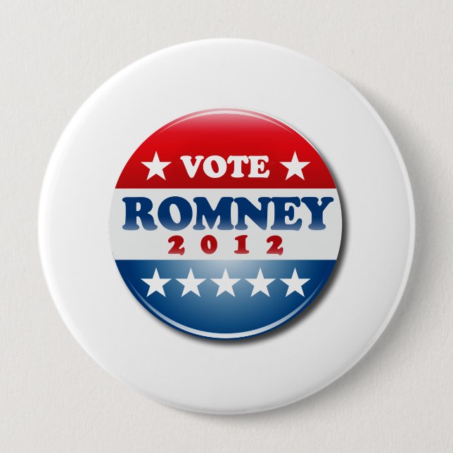Macaron Rond 10 Cm VOTE MITT ROMNEY PIN ROUND.png (Devant)