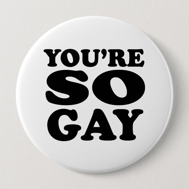 Macaron Rond 10 Cm Vous êtes si gay (Devant)